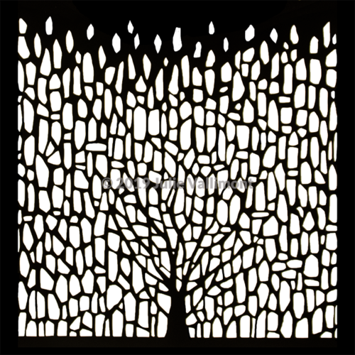 Papercut, 12"x12", tree